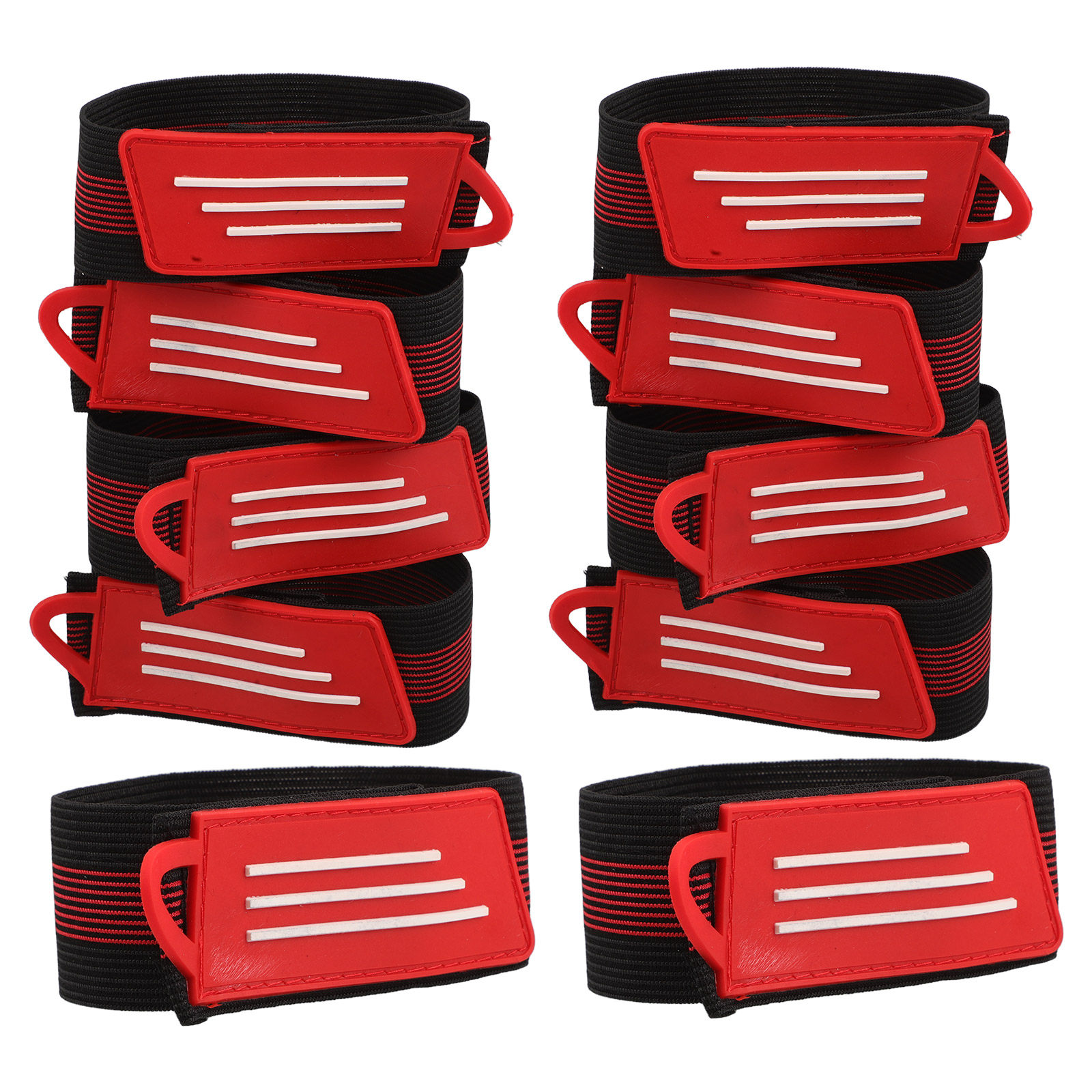 Cycle Gear - 10Pcs Bicycle Leg Bands Adjustable Length