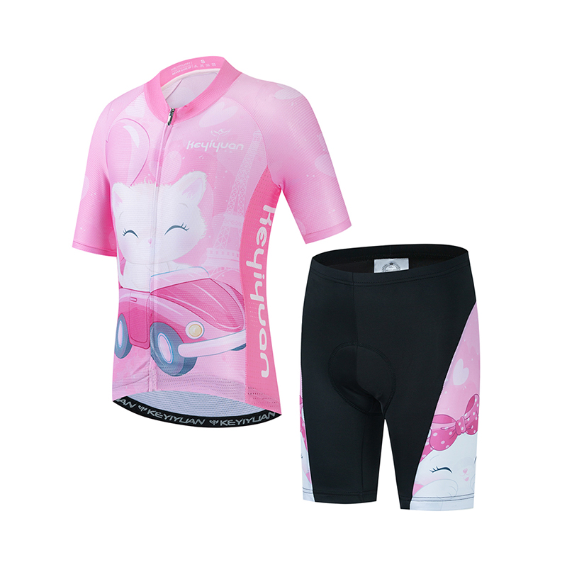 Cycling Gear Outfit - KEYIYUAN Kids Road Cycling Jersey Set