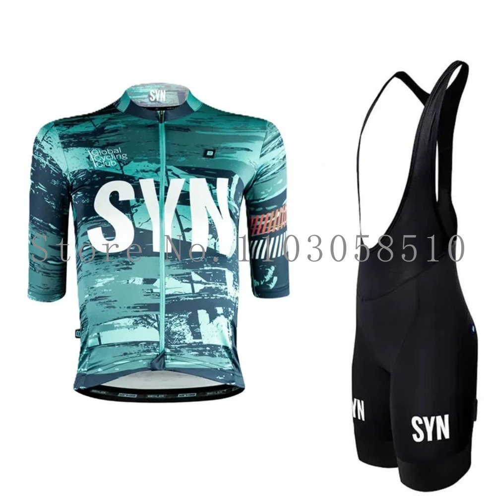 Cycling Gear Outfit - SYN Jersey Men's Bib Sponge Cushion