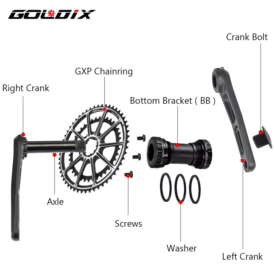 GOLDIX CNC ROAD Cranks Arms Bi - Gravel Bike Tires review and price