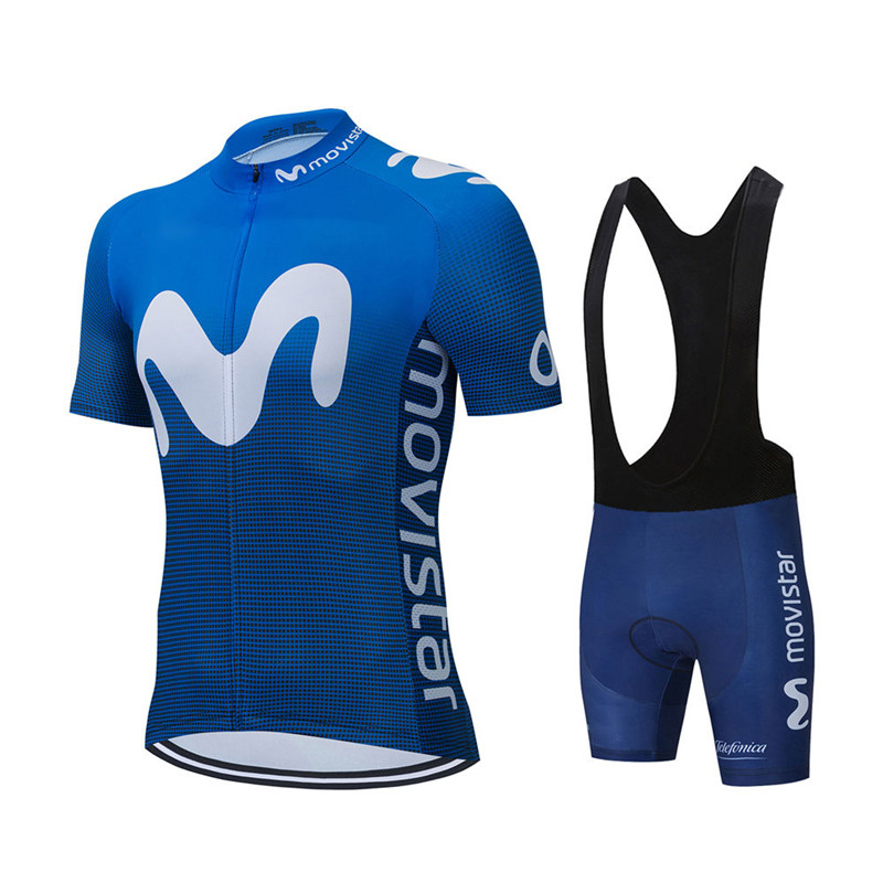 New Summer Movistar Team Cycli - Cycling Gear Outfit review and price