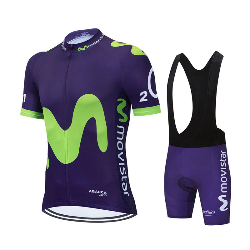 New Summer Movistar Team Cycli - Cycling Gear Outfit review and price