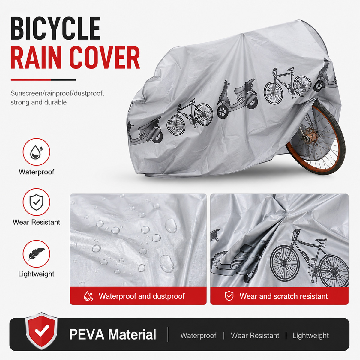 PINMOAP Universal Bicycle Rain - Cycling Gear Pack review and price