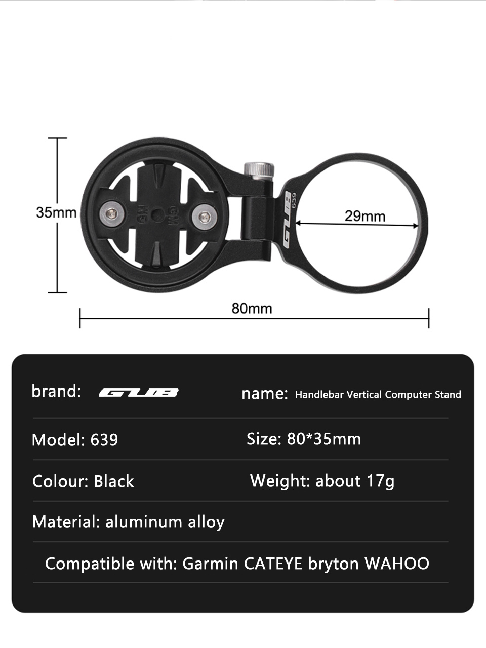 GUB 639 Bike Computer Stem Top - Cycling Gear Mount review and price